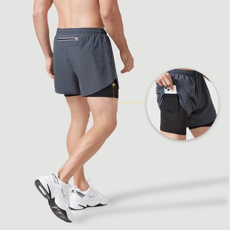 Calções de corrida masculinos